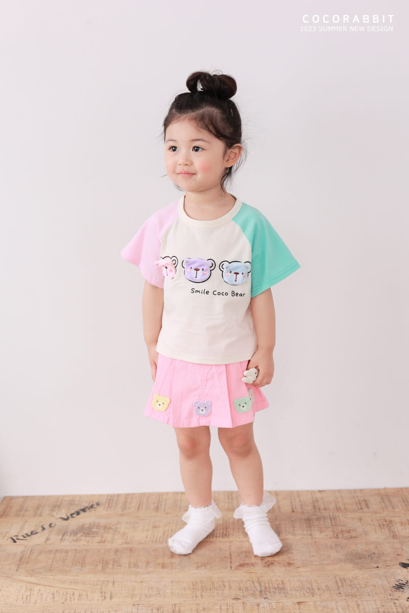 Coco Rabbit - Korean Children Fashion - #childofig - Color Face Tee - 7