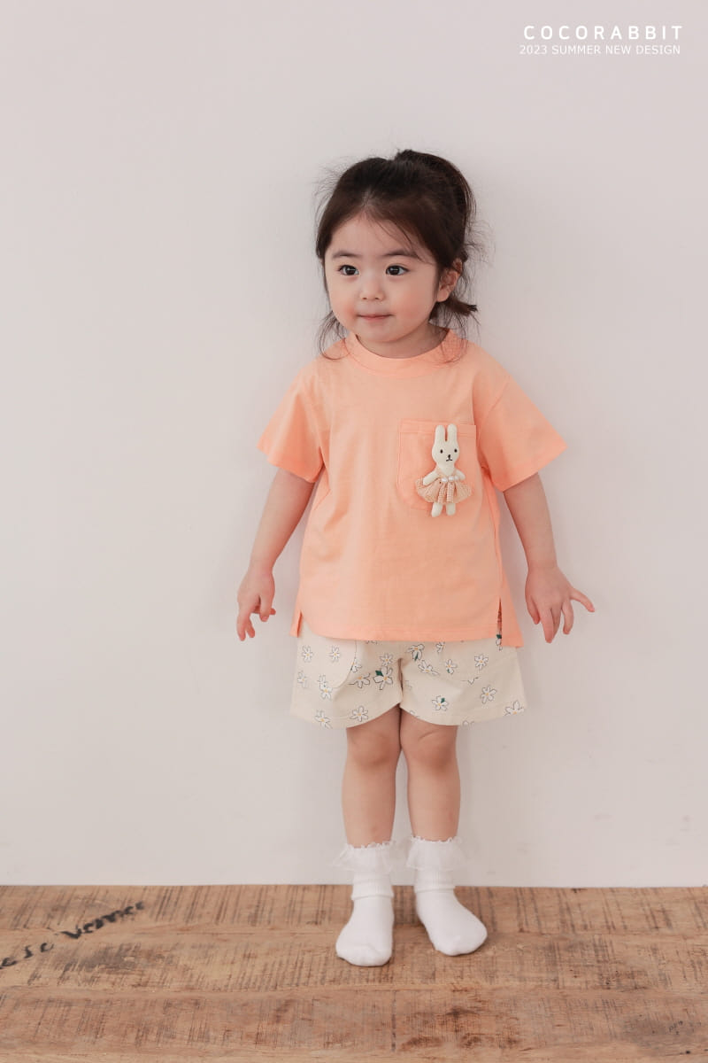 Coco Rabbit - Korean Children Fashion - #childrensboutique - Flower Pocket Pants - 8
