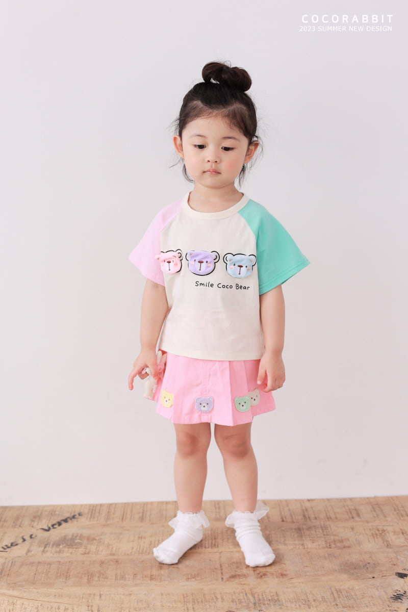 Coco Rabbit - Korean Children Fashion - #childrensboutique - Color Face Tee - 8