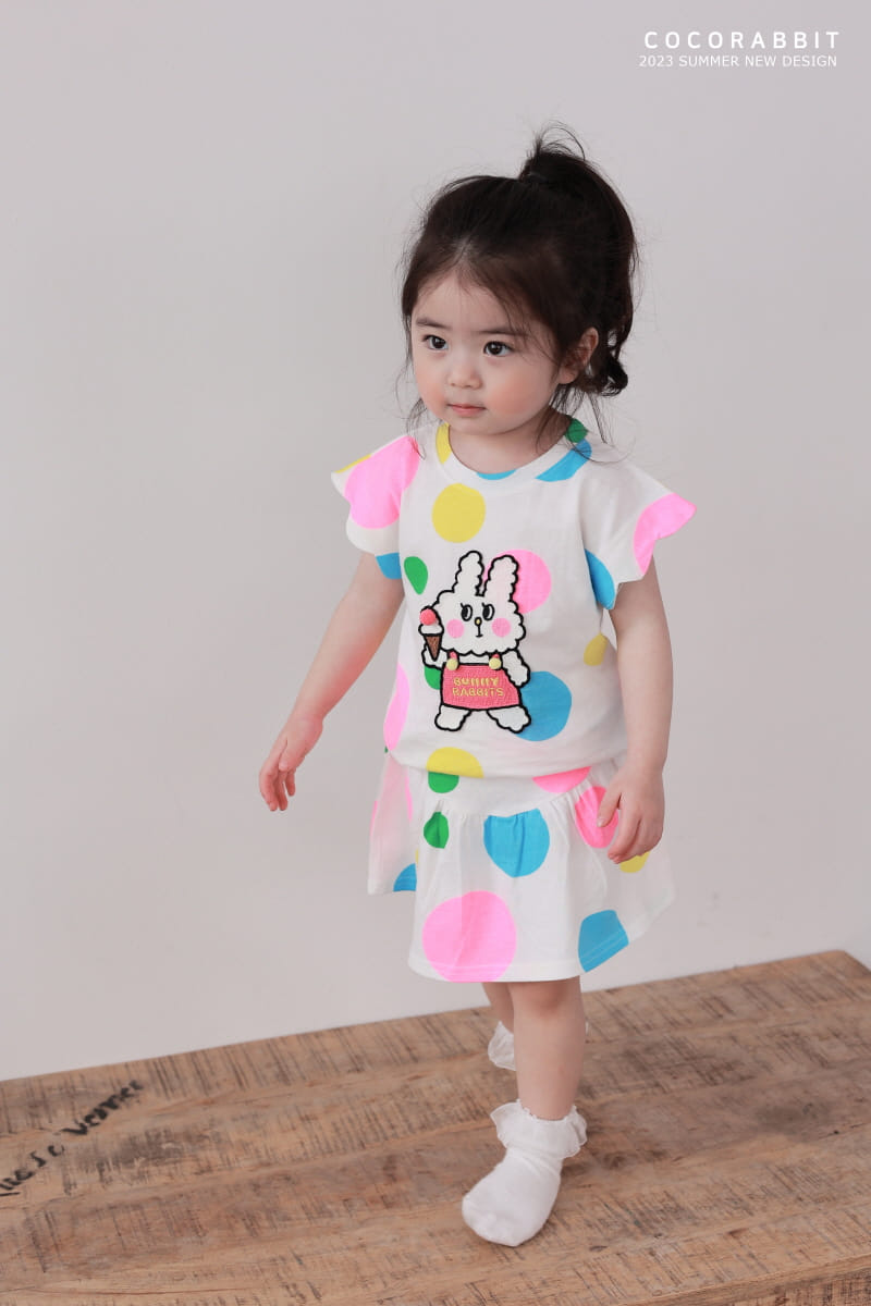 Coco Rabbit - Korean Children Fashion - #childrensboutique - Dot Rabbit Tee - 3