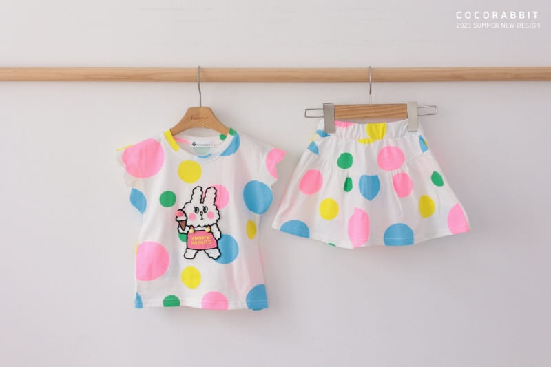 Coco Rabbit - Korean Children Fashion - #childrensboutique - Dot Wrinkle Skirt