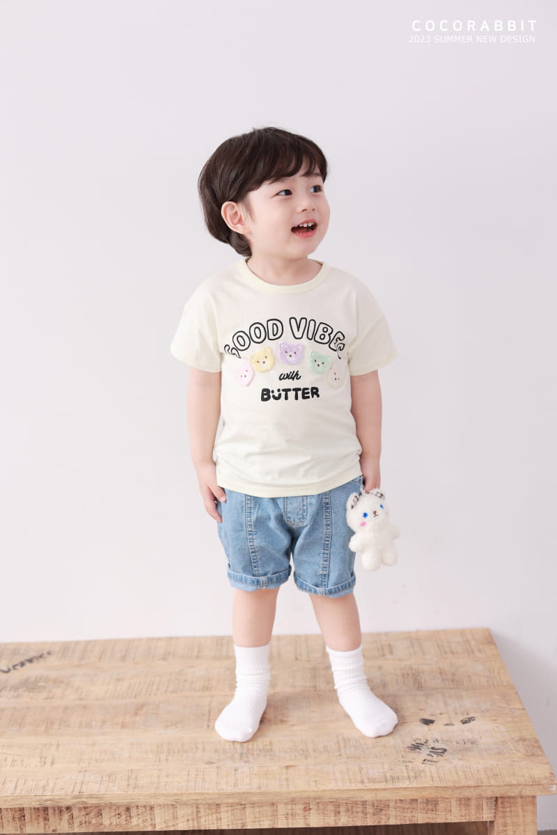Coco Rabbit - Korean Children Fashion - #childrensboutique - Bear Slit Jenas - 4