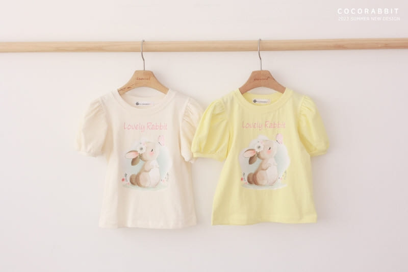 Coco Rabbit - Korean Children Fashion - #designkidswear - Rabbit Puff Sha Tee - 9