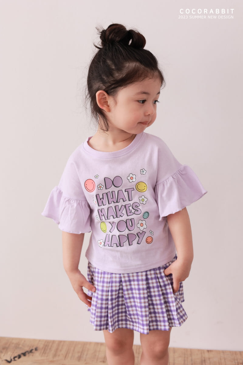 Coco Rabbit - Korean Children Fashion - #childrensboutique - Check Wrinkle Skirt - 4