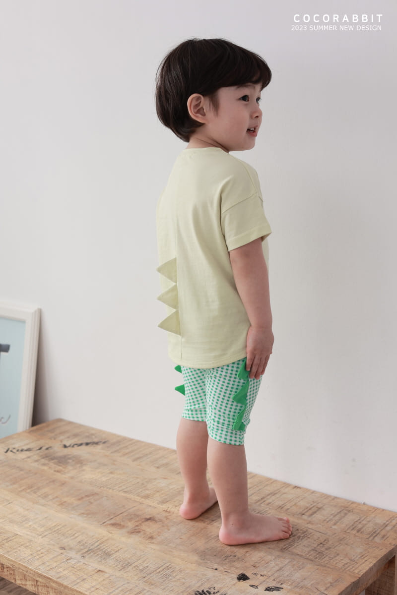 Coco Rabbit - Korean Children Fashion - #designkidswear - Check Dino Pants - 3