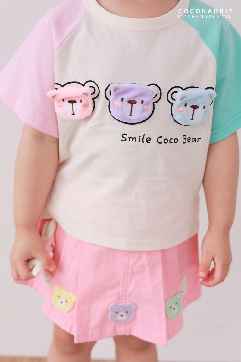 Coco Rabbit - Korean Children Fashion - #designkidswear - Color Face Tee - 9
