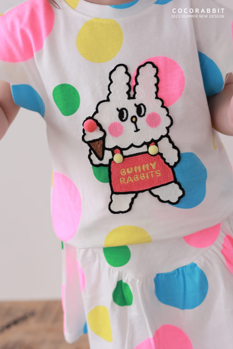 Coco Rabbit - Korean Children Fashion - #childrensboutique - Dot Rabbit Tee - 4