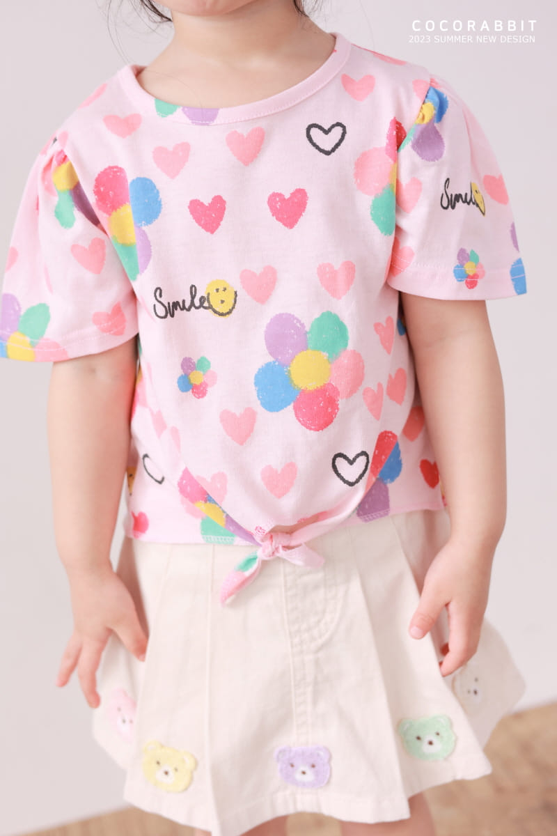 Coco Rabbit - Korean Children Fashion - #discoveringself - Flower Ribbon Tee - 8
