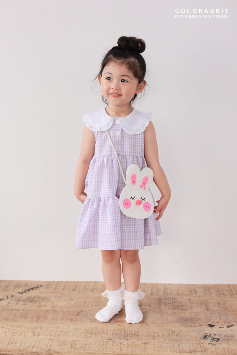 Coco Rabbit - Korean Children Fashion - #discoveringself - Check Rabbit One-piece - 6