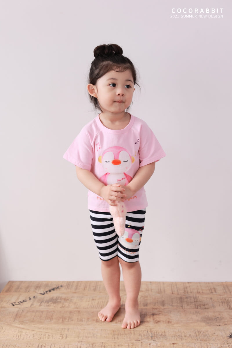 Coco Rabbit - Korean Children Fashion - #discoveringself - Music Penguin Tee - 9