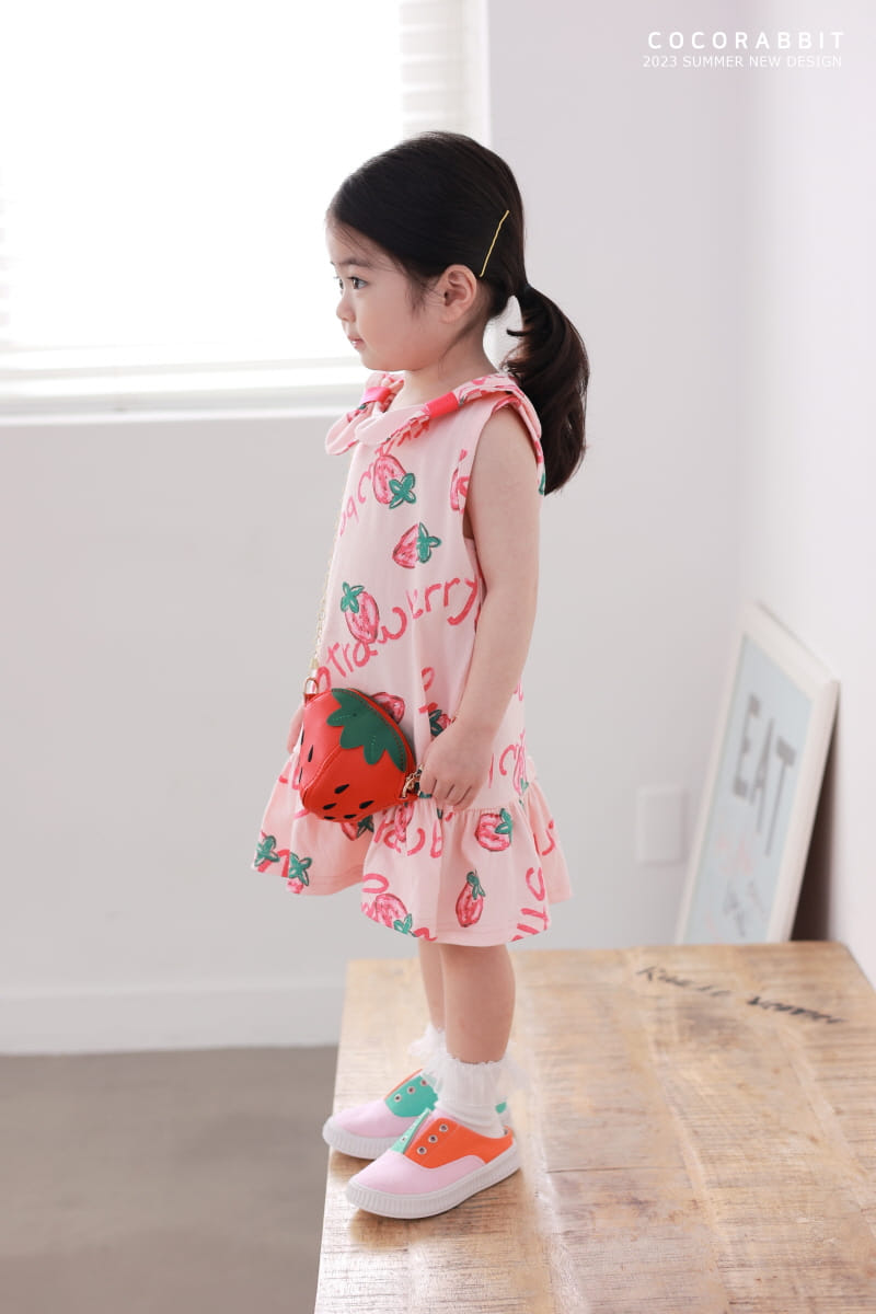 Coco Rabbit - Korean Children Fashion - #discoveringself - Strawberry One-piece