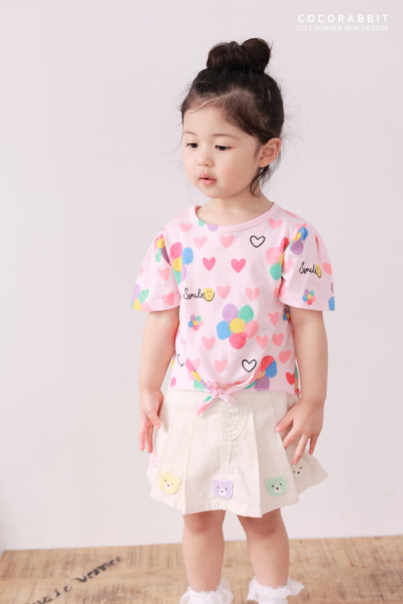 Coco Rabbit - Korean Children Fashion - #fashionkids - Flower Ribbon Tee - 9