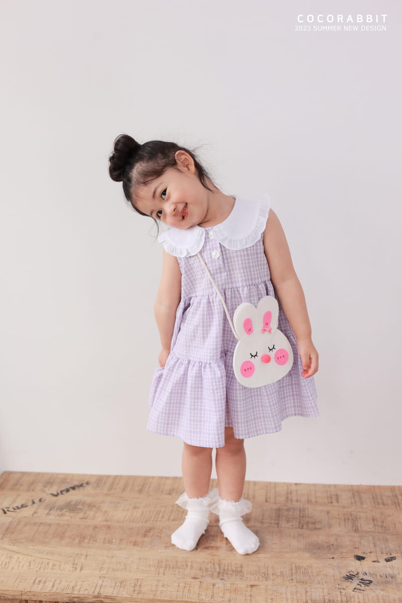 Coco Rabbit - Korean Children Fashion - #fashionkids - Check Rabbit One-piece - 7