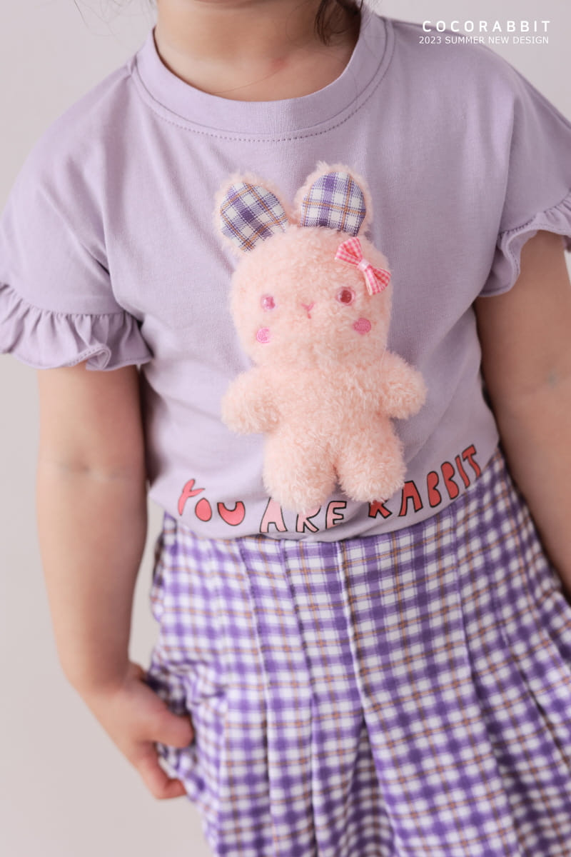 Coco Rabbit - Korean Children Fashion - #fashionkids - Check Wrinkle Skirt - 6