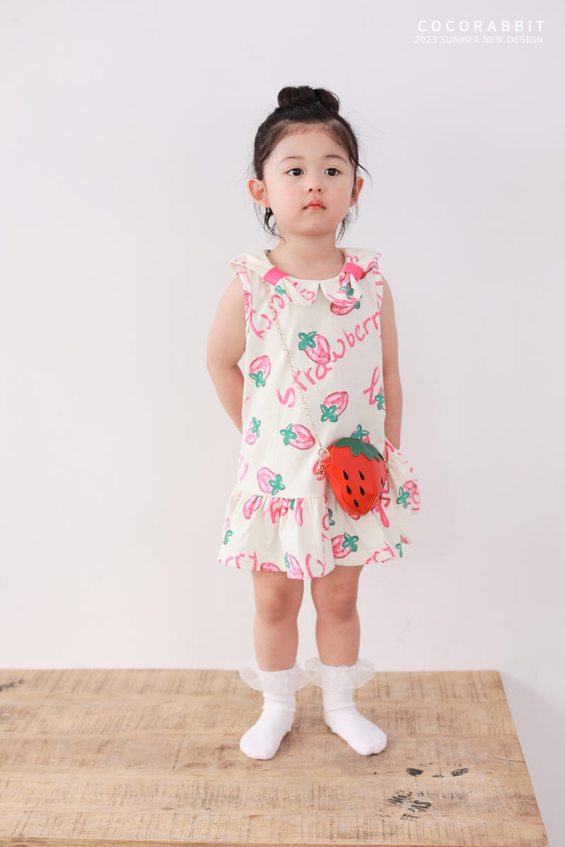 Coco Rabbit - Korean Children Fashion - #fashionkids - Strawberry One-piece - 2