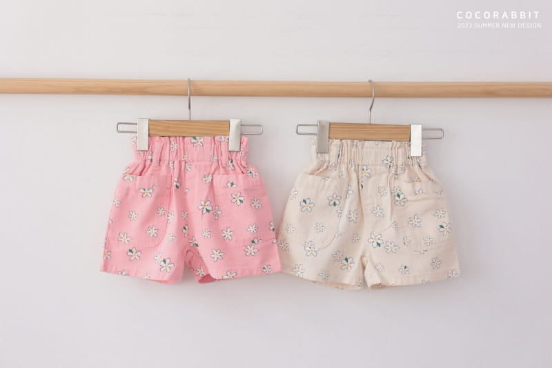 Coco Rabbit - Korean Children Fashion - #kidsshorts - Flower Pocket Pants - 12