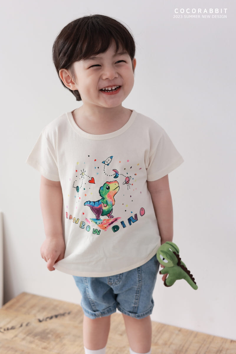 Coco Rabbit - Korean Children Fashion - #kidsshorts - Dino Slit Jeans - 9