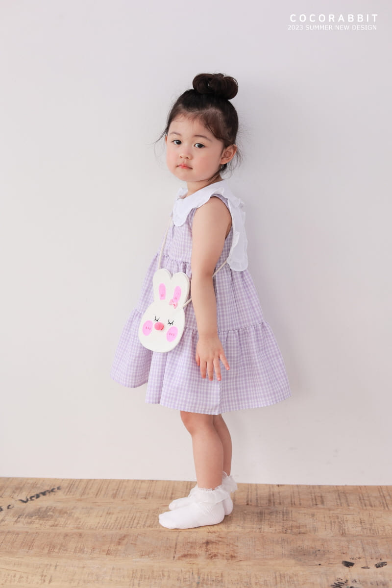 Coco Rabbit - Korean Children Fashion - #kidsshorts - Check Rabbit One-piece - 8