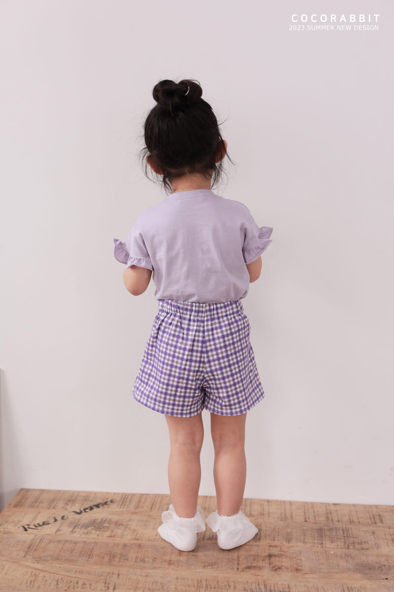 Coco Rabbit - Korean Children Fashion - #kidsshorts - Check Wrinkle Skirt - 7