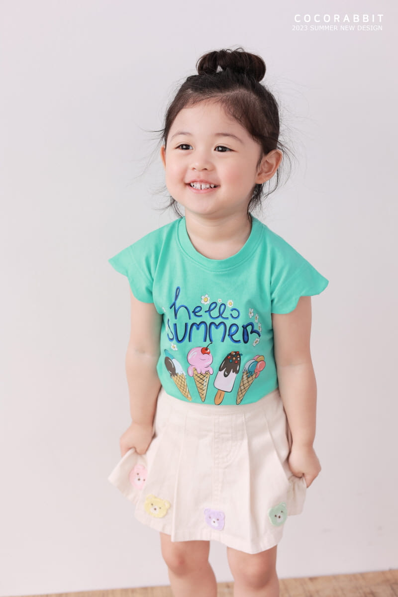 Coco Rabbit - Korean Children Fashion - #kidsshorts - Summer Ice Cream Tee