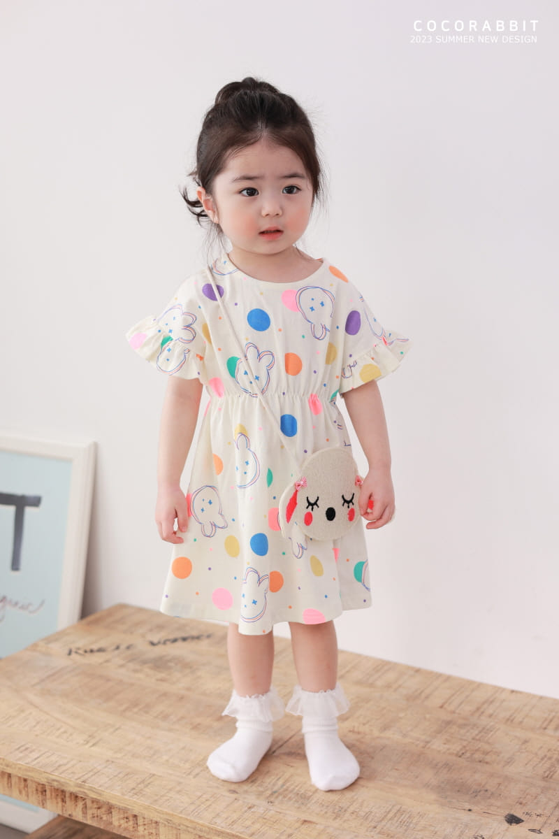 Coco Rabbit - Korean Children Fashion - #kidsshorts - Dot Rabbit One-piece - 6
