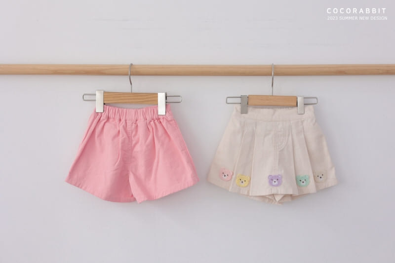 Coco Rabbit - Korean Children Fashion - #kidsstore - Bear Wrinkle Skirt - 6
