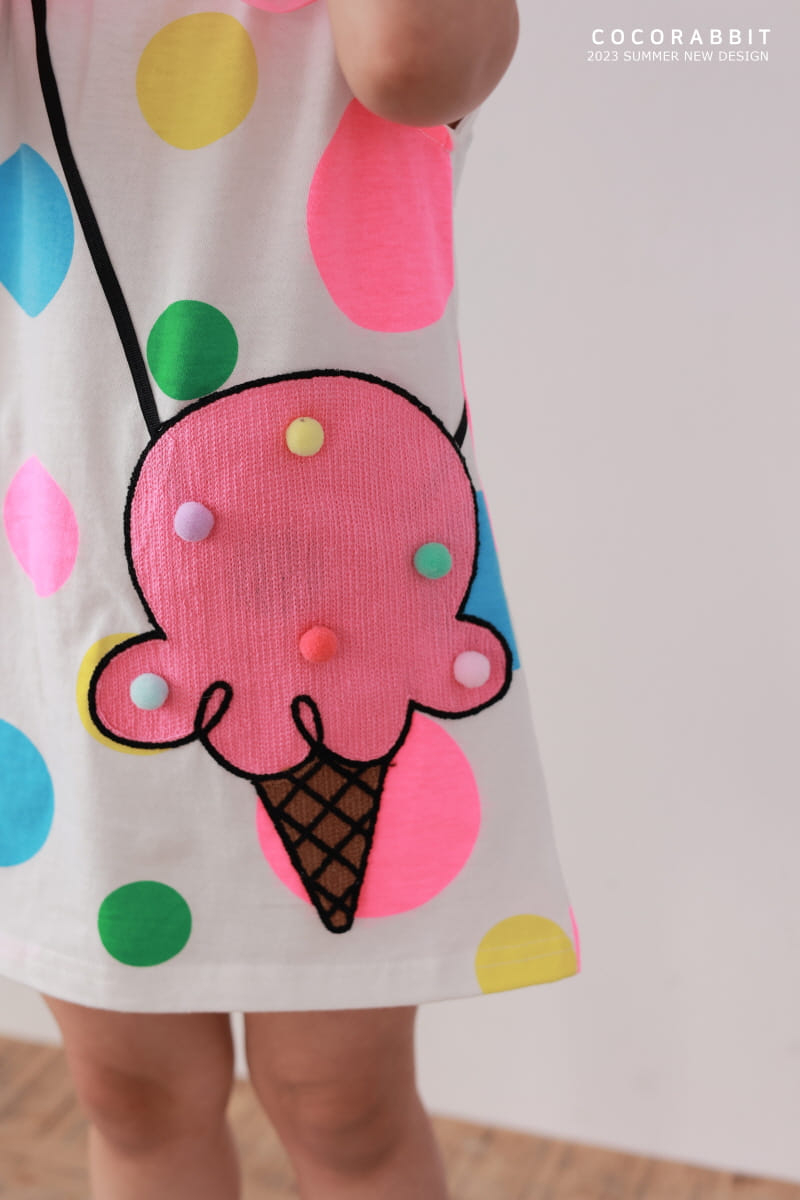 Coco Rabbit - Korean Children Fashion - #kidsstore - Dot Ice Cream One-piece - 2