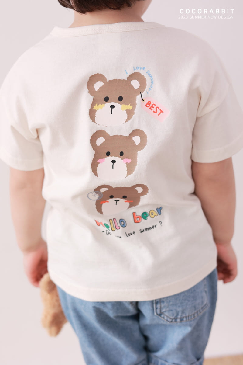 Coco Rabbit - Korean Children Fashion - #kidsstore - Hello Bear Tee - 3