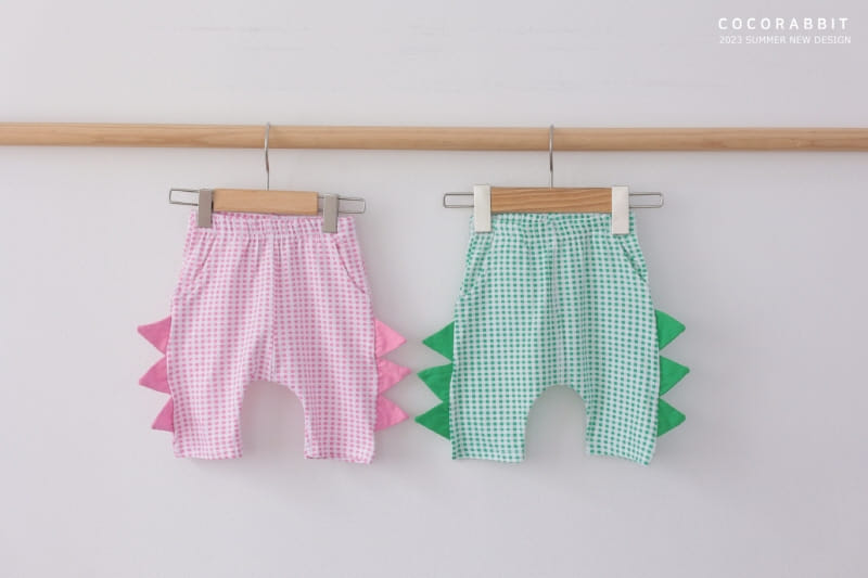Coco Rabbit - Korean Children Fashion - #kidsstore - Check Dino Pants - 7