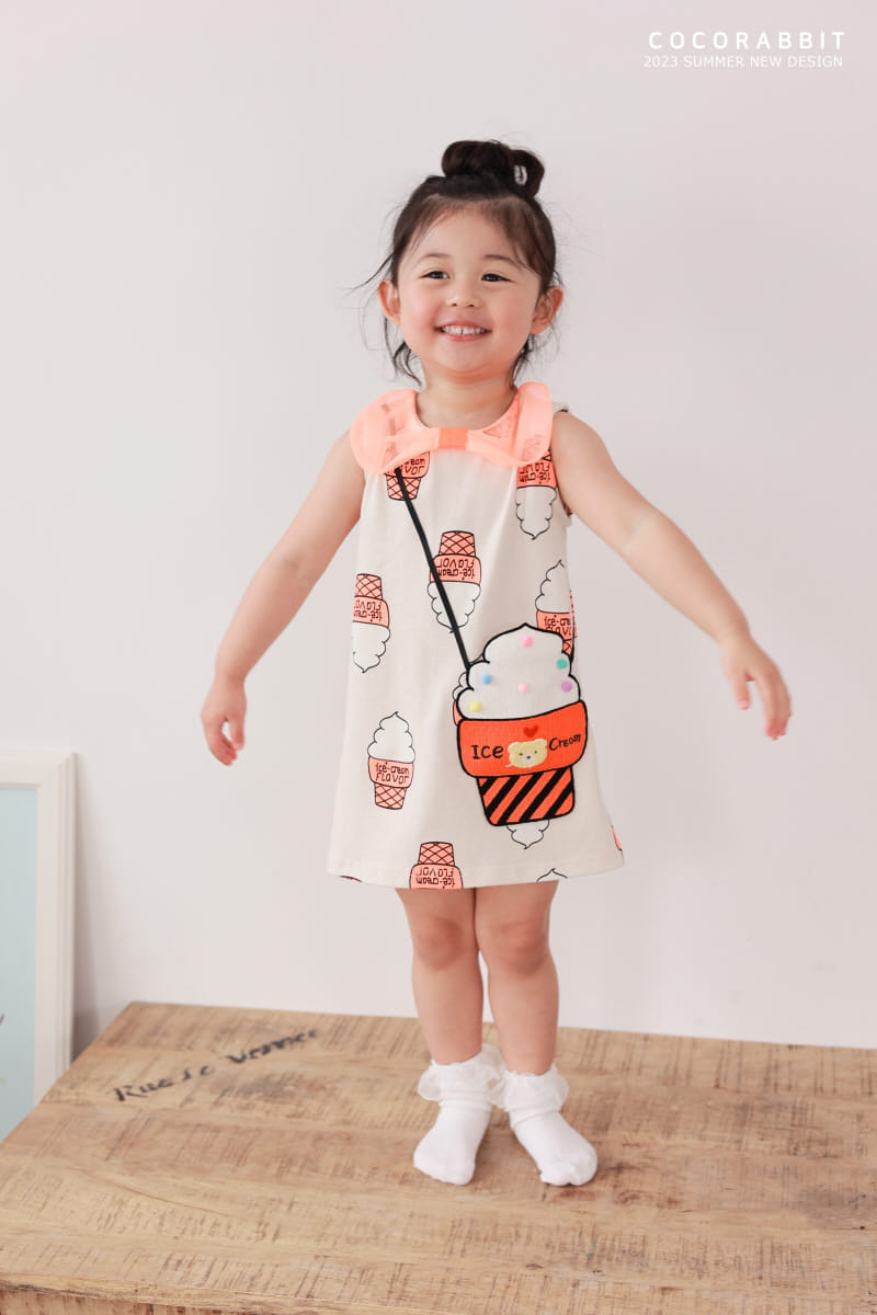 Coco Rabbit - Korean Children Fashion - #kidsstore - Ice Cream One-piece - 3
