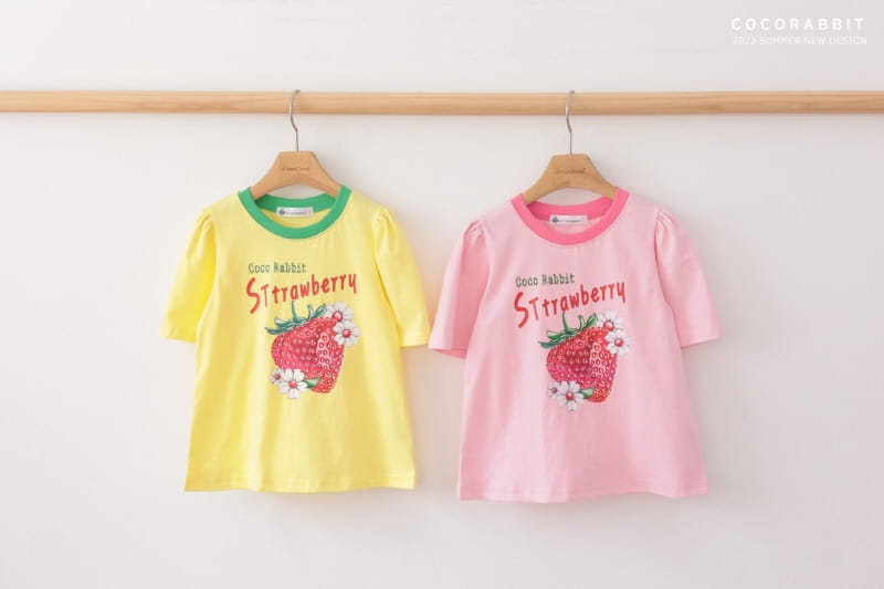 Coco Rabbit - Korean Children Fashion - #kidsstore - Strawberry Tee - 5