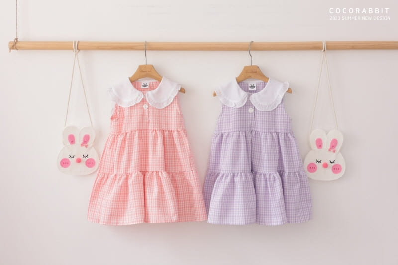 Coco Rabbit - Korean Children Fashion - #kidzfashiontrend - Check Rabbit One-piece - 10