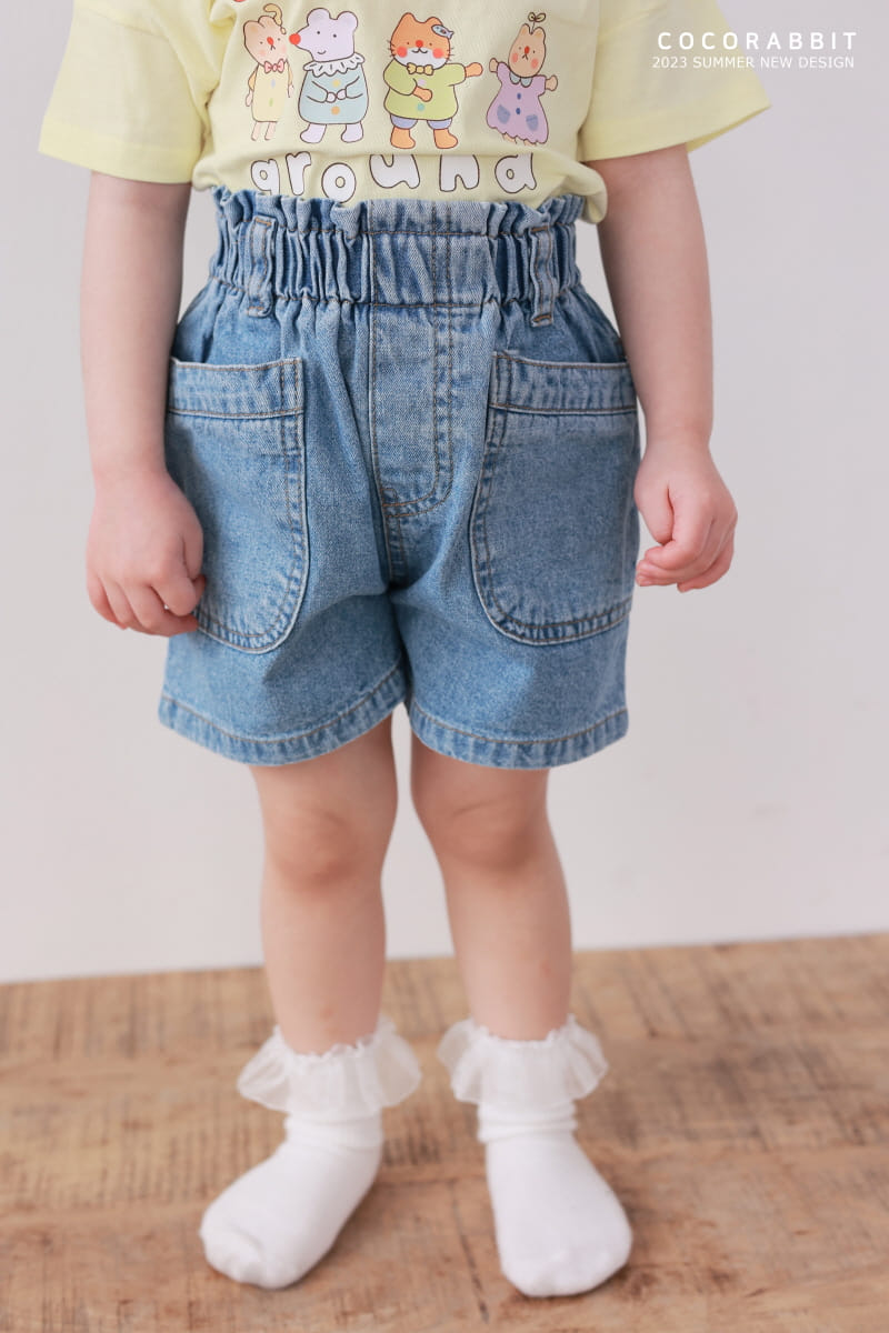 Coco Rabbit - Korean Children Fashion - #kidzfashiontrend - Denim Pocket Pants - 7