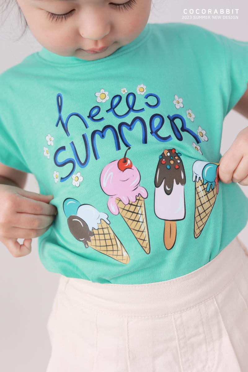 Coco Rabbit - Korean Children Fashion - #kidzfashiontrend - Summer Ice Cream Tee - 3