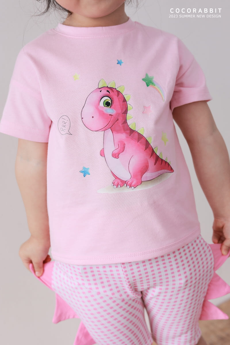 Coco Rabbit - Korean Children Fashion - #kidzfashiontrend - Star Dino Tee - 2