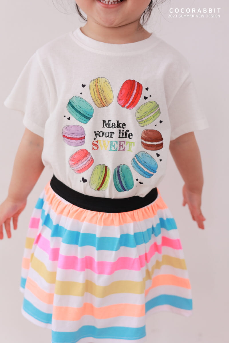 Coco Rabbit - Korean Children Fashion - #littlefashionista - Stripes Skirt - 2