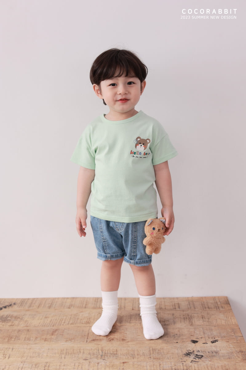 Coco Rabbit - Korean Children Fashion - #littlefashionista - Hello Bear Tee - 6