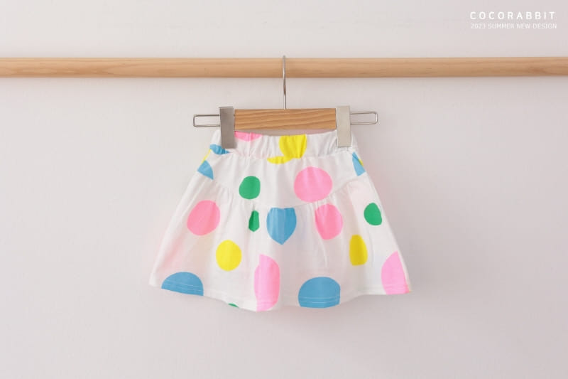 Coco Rabbit - Korean Children Fashion - #littlefashionista - Dot Wrinkle Skirt - 9