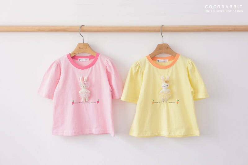 Coco Rabbit - Korean Children Fashion - #Kfashion4kids - Carrot Rabbit Doll Tee - 4