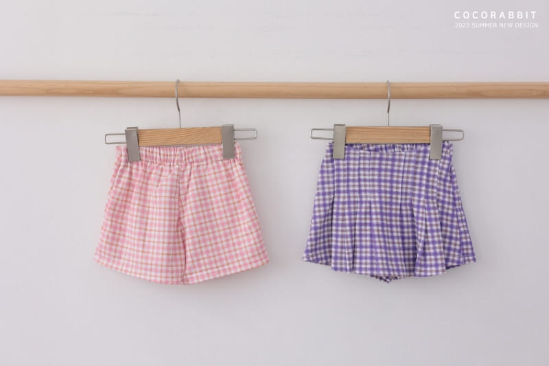Coco Rabbit - Korean Children Fashion - #magicofchildhood - Check Wrinkle Skirt - 12