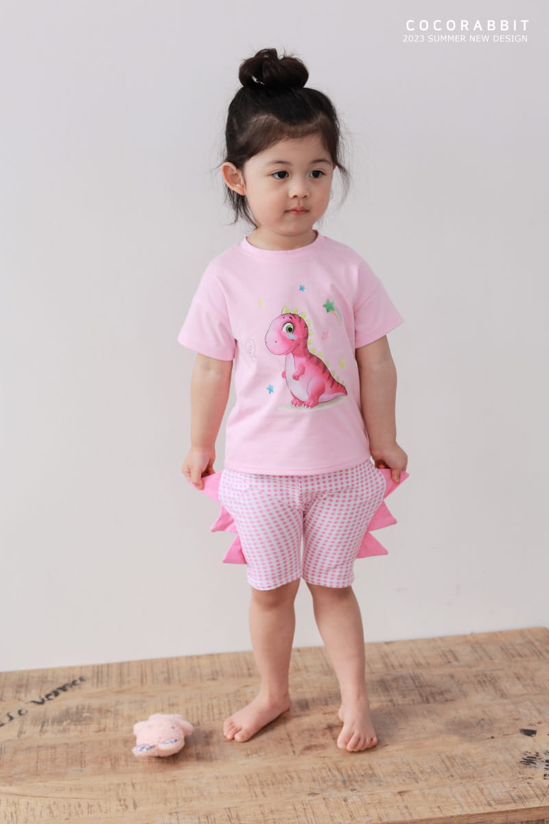 Coco Rabbit - Korean Children Fashion - #magicofchildhood - Check Dino Pants - 11