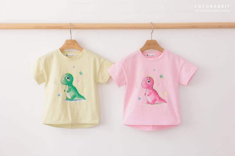 Coco Rabbit - Korean Children Fashion - #magicofchildhood - Star Dino Tee - 5