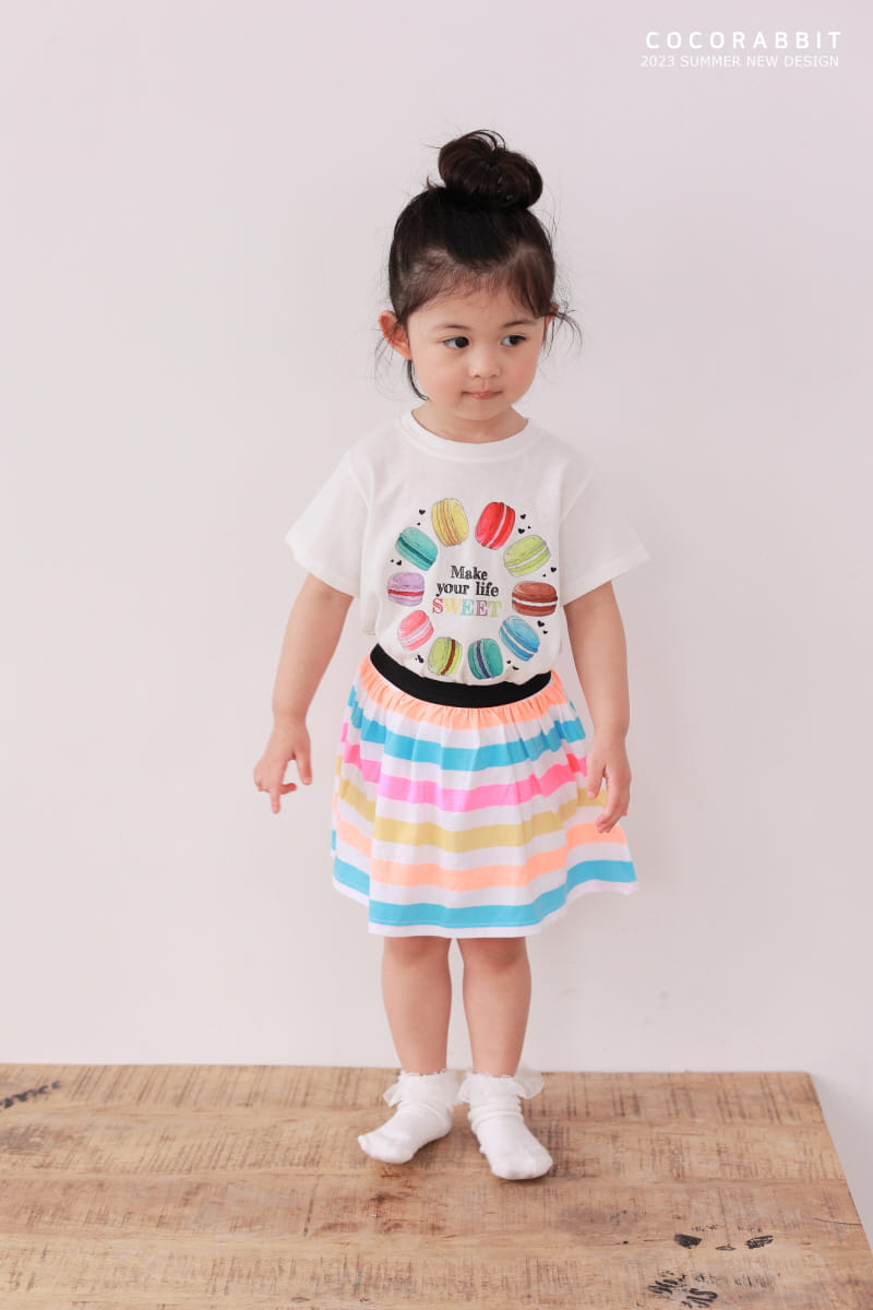 Coco Rabbit - Korean Children Fashion - #magicofchildhood - Stripes Skirt - 4