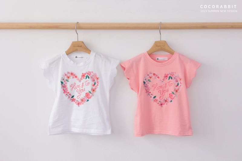 Coco Rabbit - Korean Children Fashion - #minifashionista - Heart Flower Tee - 5