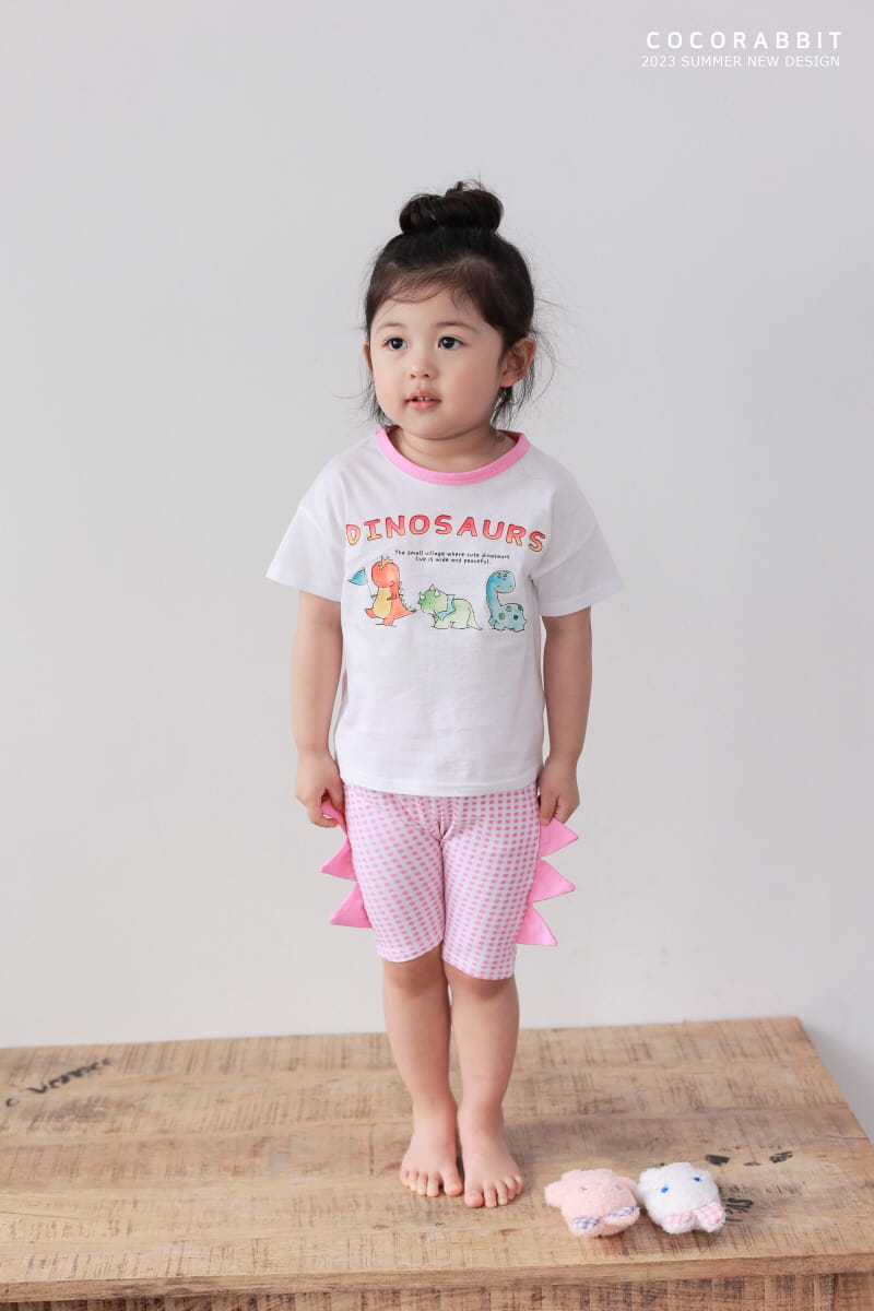 Coco Rabbit - Korean Children Fashion - #minifashionista - Check Dino Pants - 12