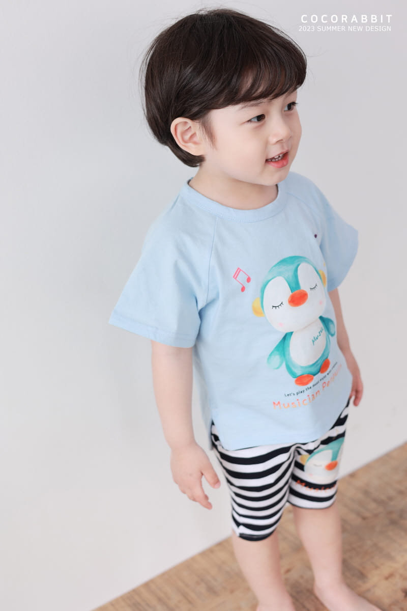 Coco Rabbit - Korean Children Fashion - #minifashionista - Music Penguin Tee - 3