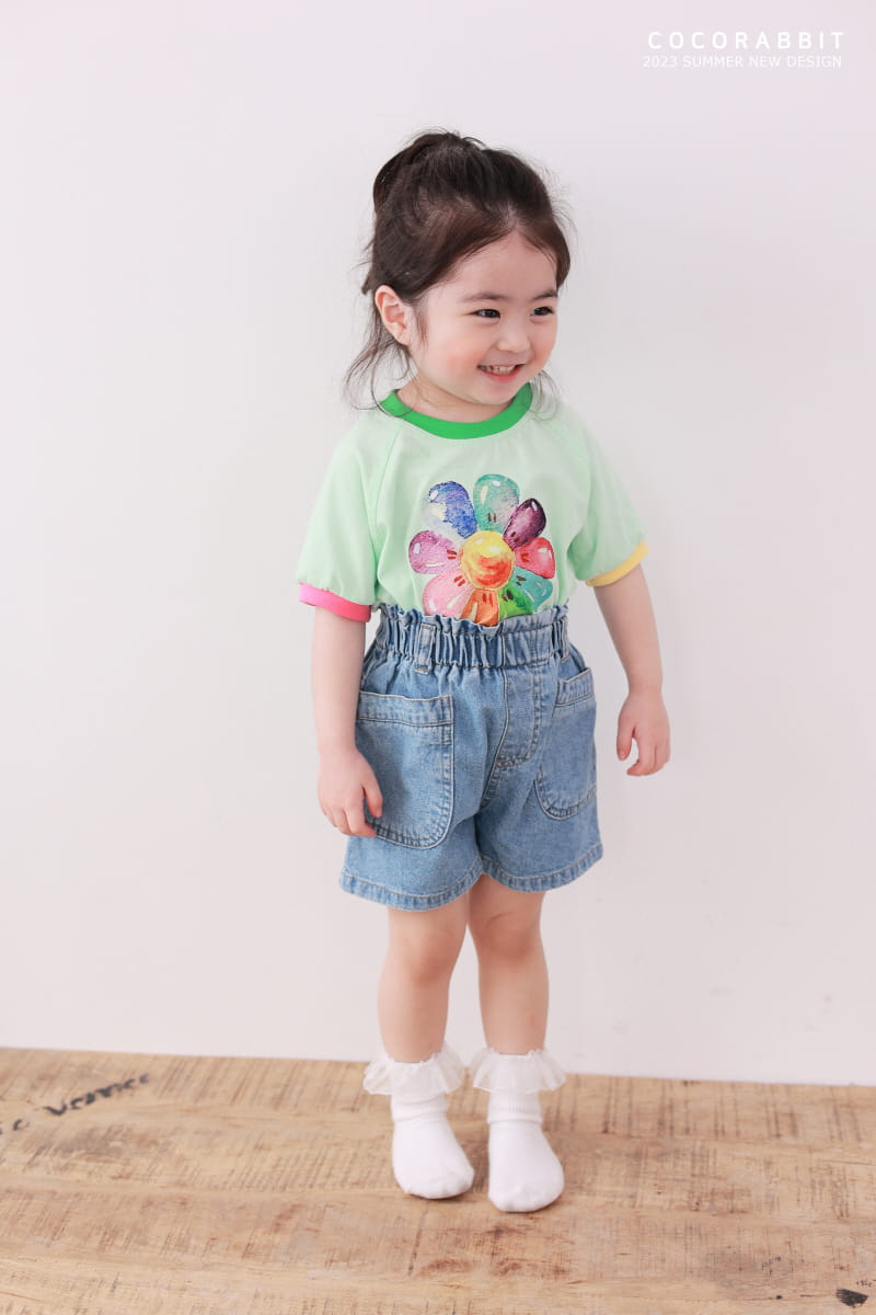 Coco Rabbit - Korean Children Fashion - #minifashionista - Rainbow Flower Tee - 2