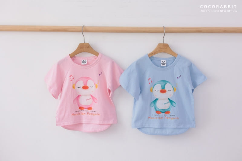 Coco Rabbit - Korean Children Fashion - #minifashionista - Music Penguin Tee - 4