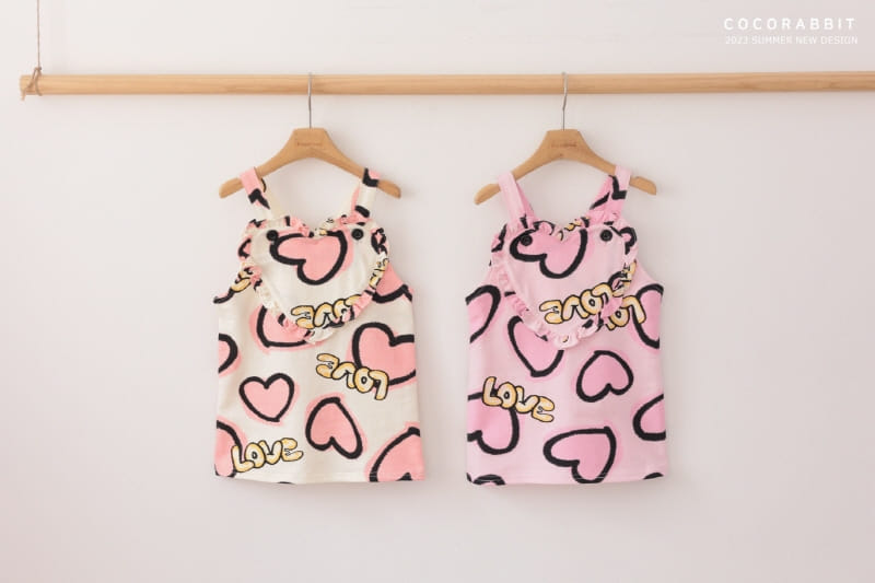 Coco Rabbit - Korean Children Fashion - #stylishchildhood - Heart Dungarees One-piece - 10
