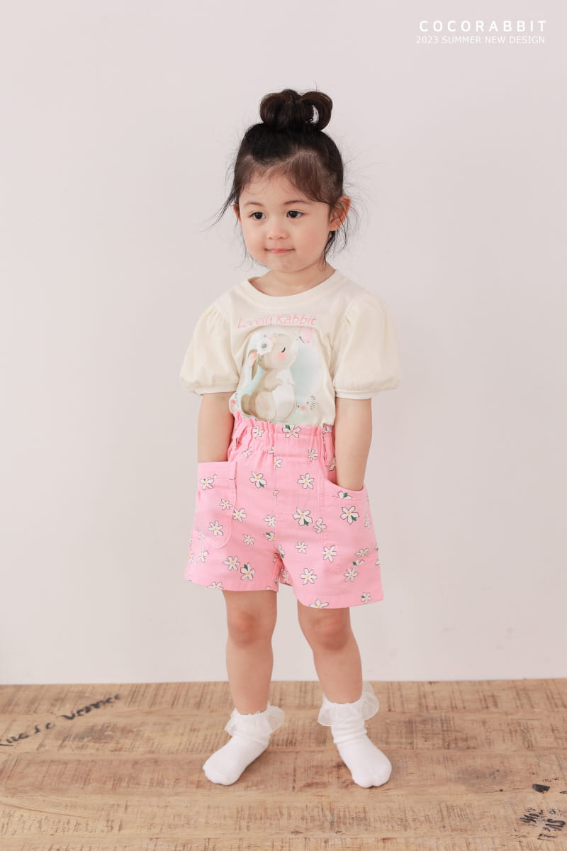 Coco Rabbit - Korean Children Fashion - #stylishchildhood - Rabbit Puff Sha Tee - 6
